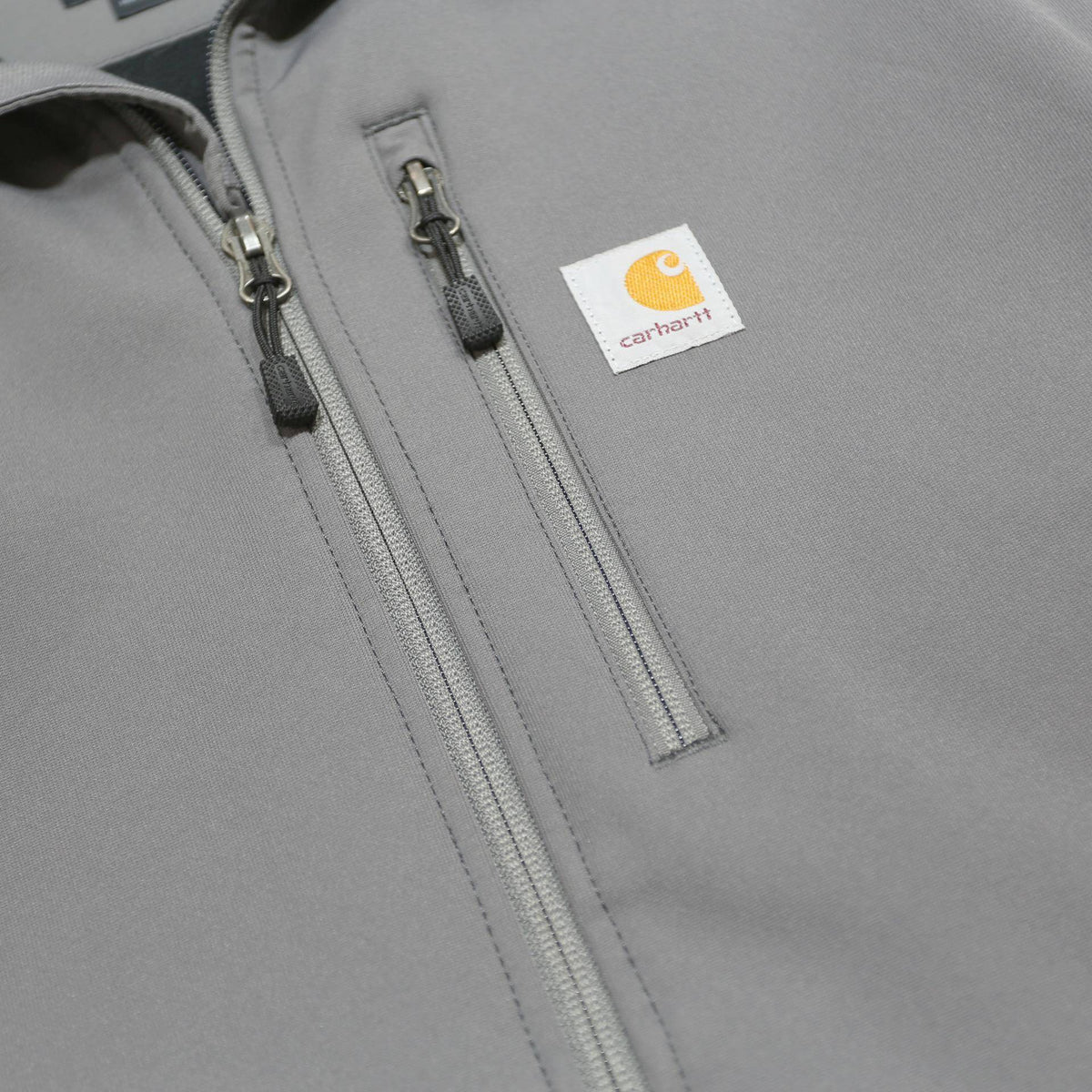 CARHARTT Mens Grey Workwear Jacket L Nylon Zip Collar Casual Durable Outerwear