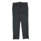 NAUTICA Mens Regular Fit Black Cotton Blend Trousers W34 L30 Classic Zip