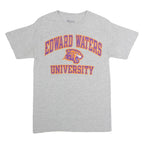 CHAMPION Mens Grey Edward Waters University Graphic T-Shirt S Short Sleeve Crew