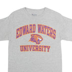 CHAMPION Mens Grey Edward Waters University Graphic T-Shirt S Short Sleeve Crew