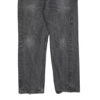LEVI'S 505 Mens Jeans Black Regular Straight Denim Medium W38 L30 Classic Cotton