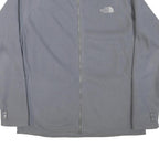 THE NORTH FACE Mens Grey Jacket L Polyester Blend Plain Zip Casual Outdoor