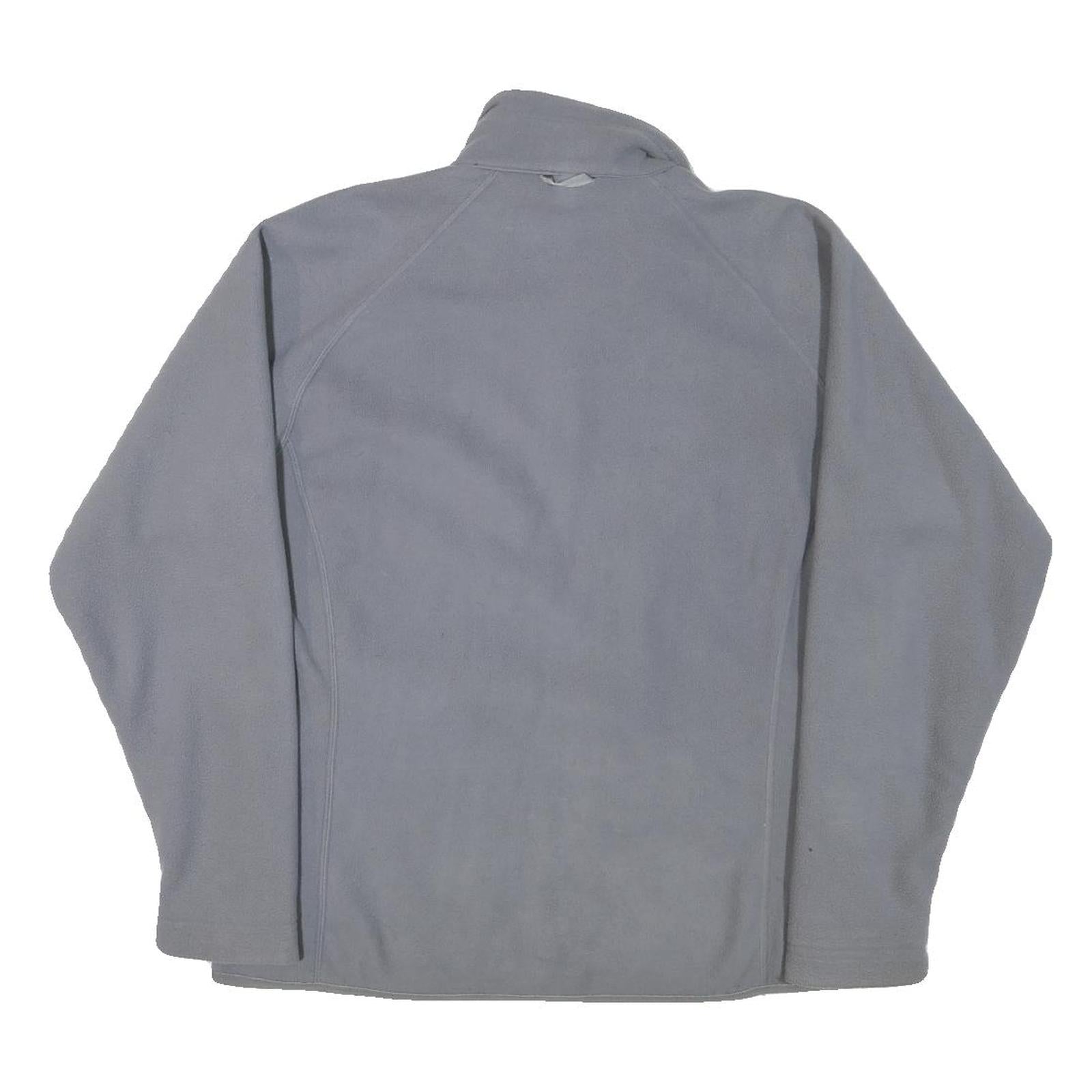 THE NORTH FACE Mens Grey Jacket L Polyester Blend Plain Zip Casual Outdoor