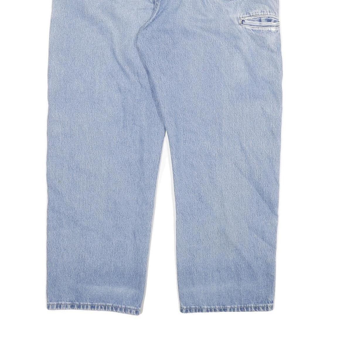 DICKIES Mens Relaxed Light Blue Denim Jeans W40 L30 Zip Closure Comfortable