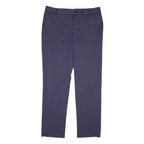 MOSCHINO Womens Cotton Blend Blue Regular Straight Trousers W34 L30 Stylish