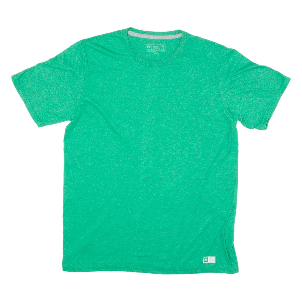 RUSSELL ATHLETIC Mens T-Shirt Green Crew Neck M
