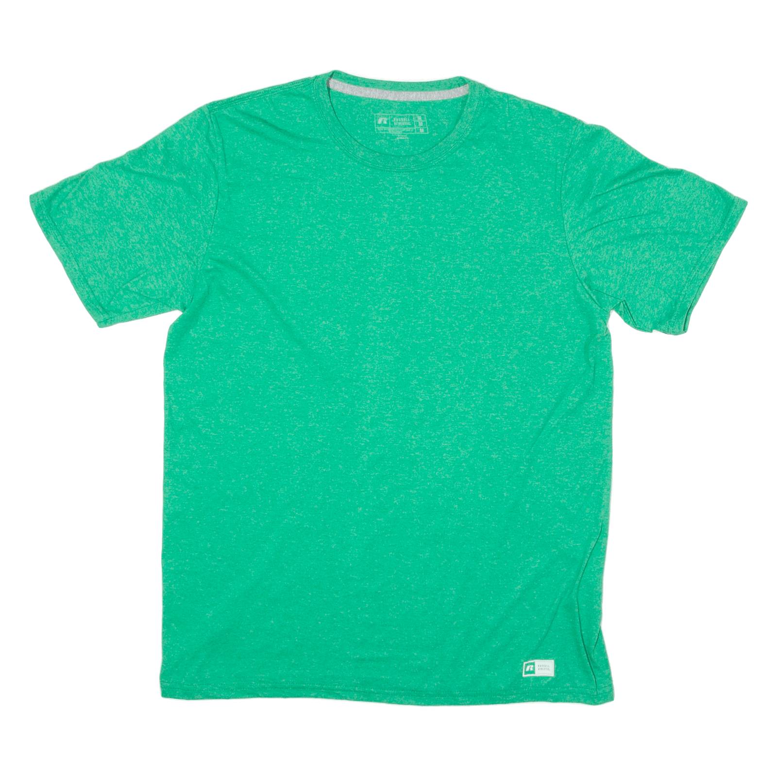 RUSSELL ATHLETIC Mens T-Shirt Green Crew Neck M