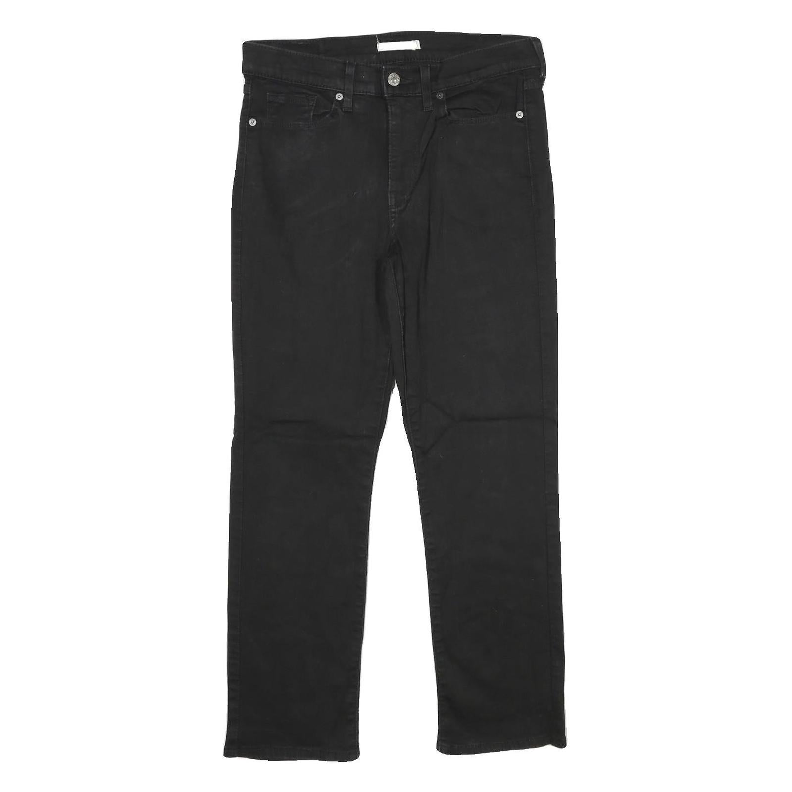 LEVI'S Classic Straight Womens Jeans Black Regular Straight Denim W30 L27