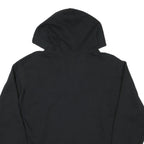 CHAMPION Mens Black Hoodie M Logo Embroidered Cotton Blend Pullover