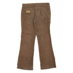 LOIS JEANS Womens Corduroy Trousers Brown Regular Flared W32 L28