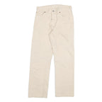 LEVI'S 501 Mens Jeans White Regular Straight Denim W28 L27 Classic Button