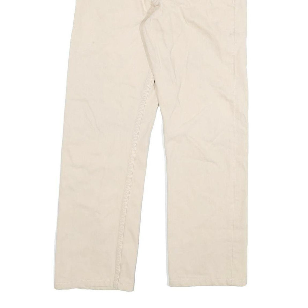 LEVI'S 501 Mens Jeans White Regular Straight Denim W28 L27 Classic Button