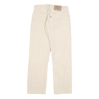 LEVI'S 501 Mens Jeans White Regular Straight Denim W28 L27 Classic Button