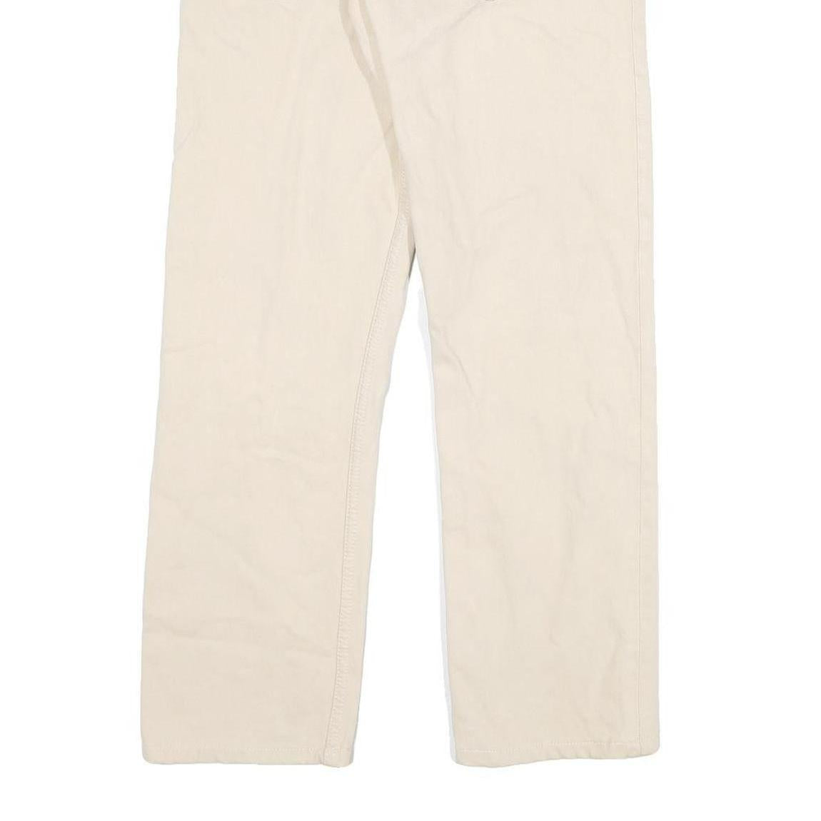 LEVI'S 501 Mens Jeans White Regular Straight Denim W28 L27 Classic Button