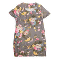 JOULES Womens Day Dress Grey Viscose Floral Short Sleeve Knee Length UK 14