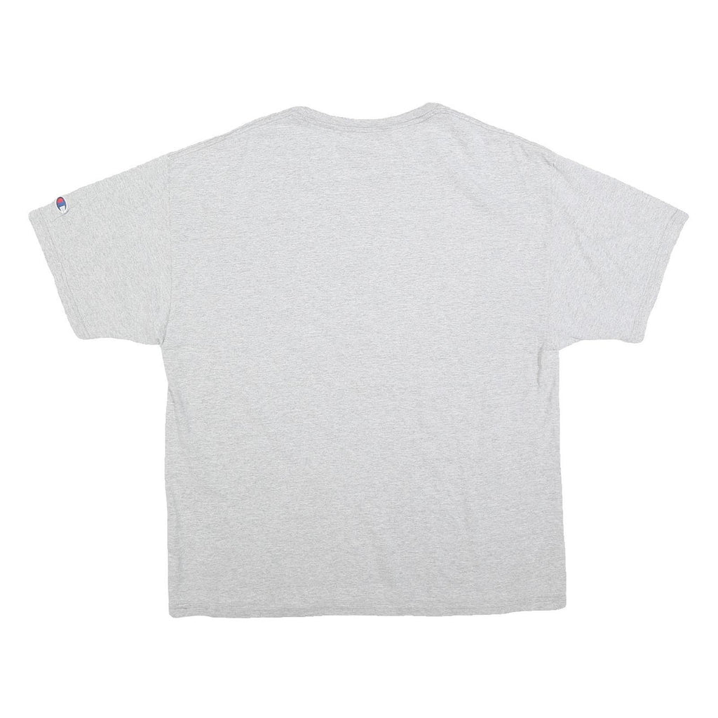 CHAMPION Mens Grey Cotton Blend Graphic T-Shirt XL Short Sleeve Crew Neck