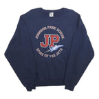 JERZEES Mens Navy Blue Johnson Park School Crew Neck M Cotton Blend Sweatshirt
