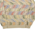 TRAVEL SMITH Mens Beige Multi Patterned Crew Neck Basic Knit Jumper L Acrylic