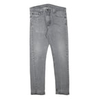 LEVI'S Mens Regular Fit Grey Denim Jeans Zip W31 L25 Classic Cotton Blend