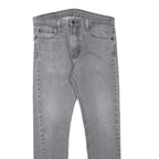 LEVI'S Mens Regular Fit Grey Denim Jeans Zip W31 L25 Classic Cotton Blend