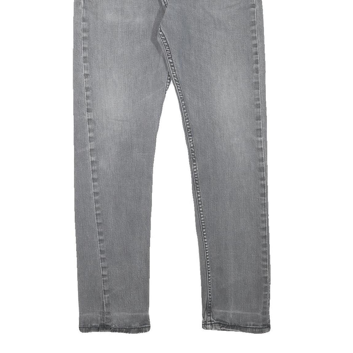 LEVI'S Mens Regular Fit Grey Denim Jeans Zip W31 L25 Classic Cotton Blend