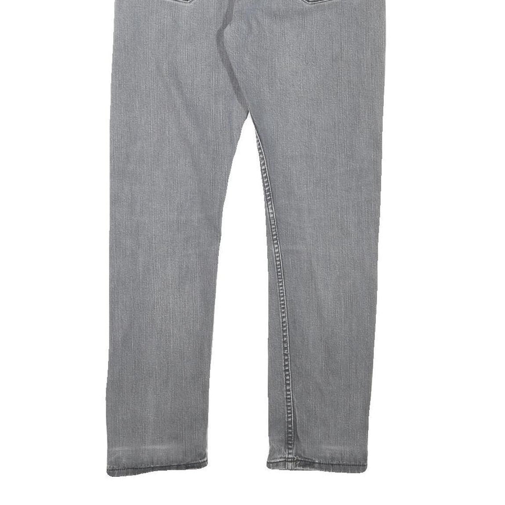 LEVI'S Mens Regular Fit Grey Denim Jeans Zip W31 L25 Classic Cotton Blend