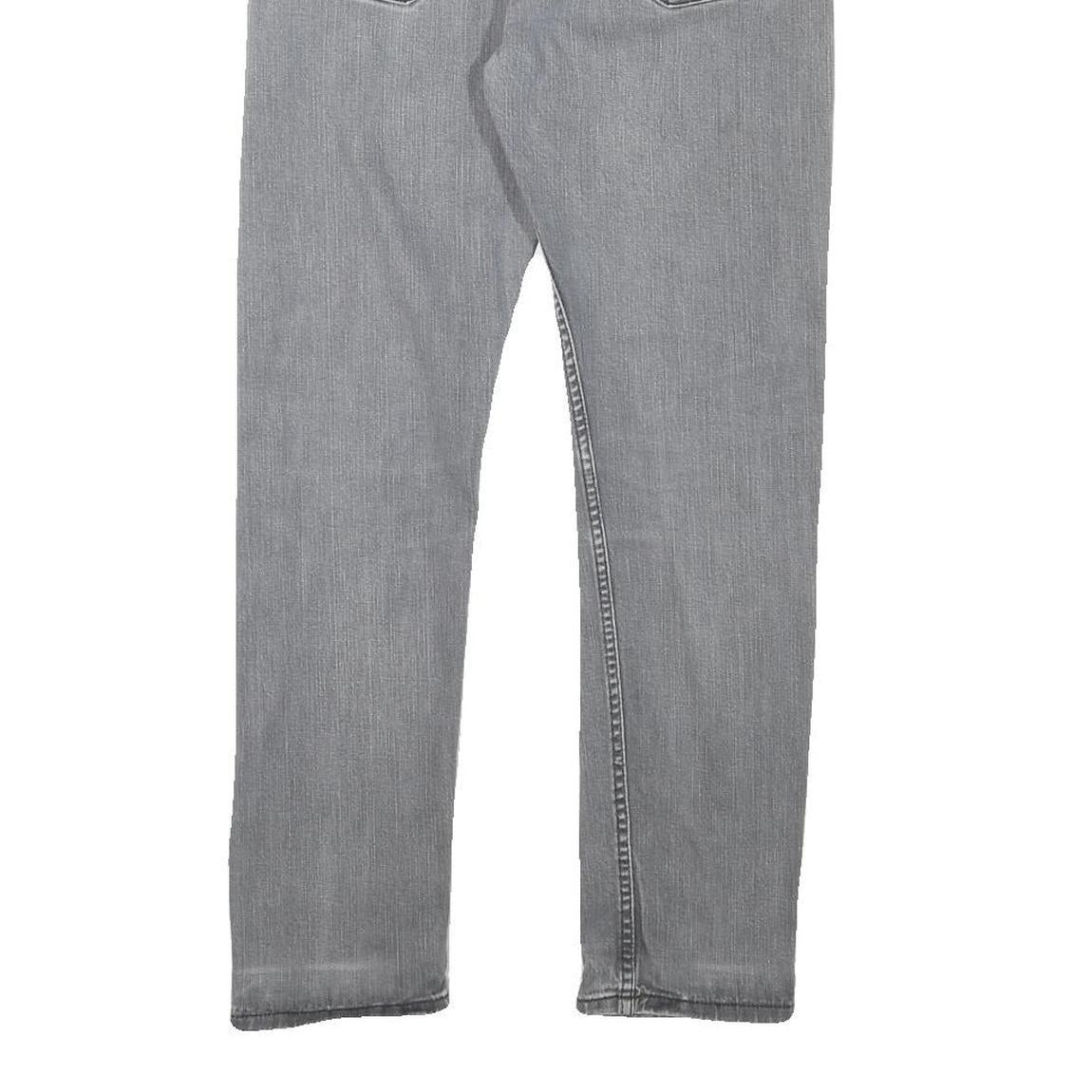 LEVI'S Mens Regular Fit Grey Denim Jeans Zip W31 L25 Classic Cotton Blend