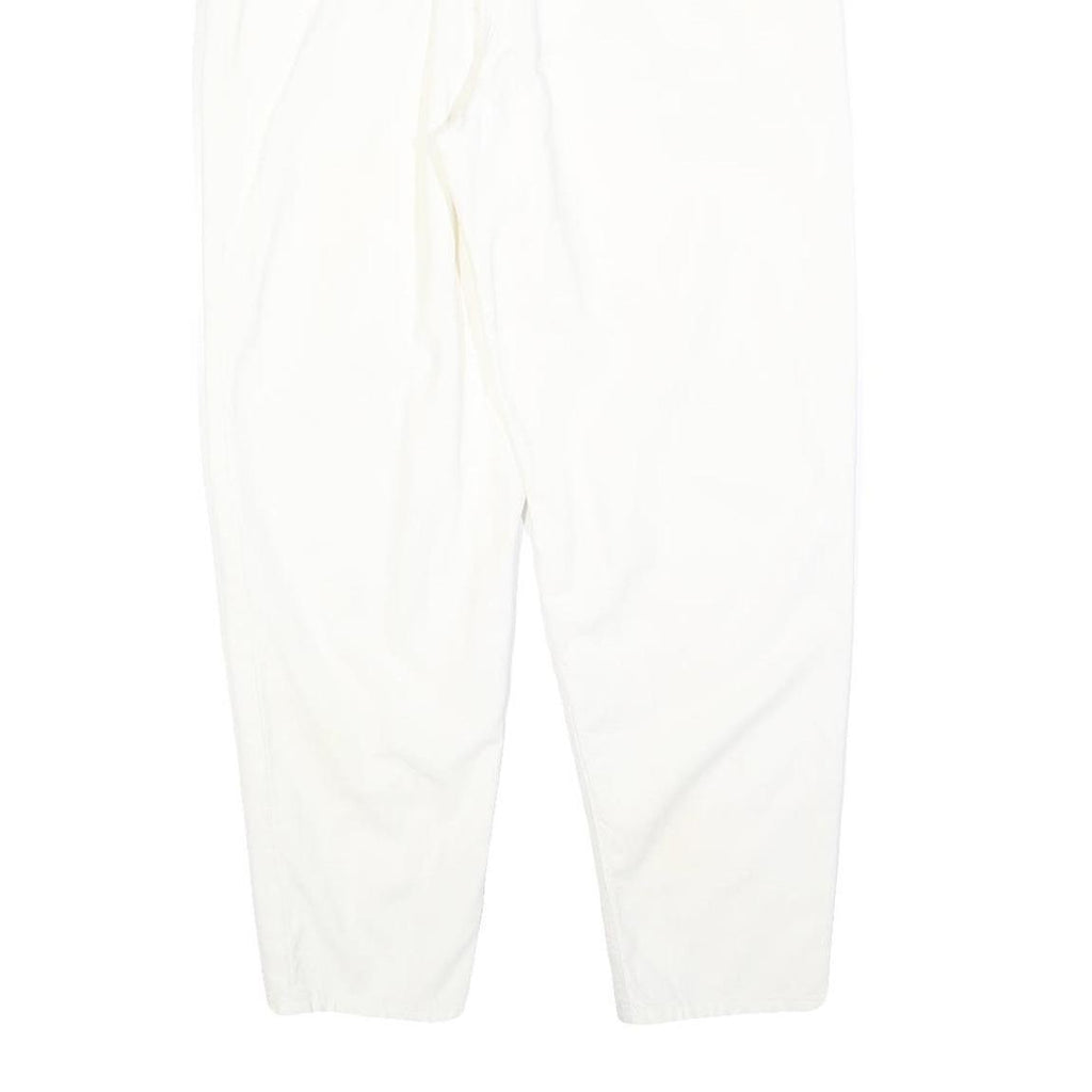 HIS Womens Jeans White Regular Straight Denim W30 L30 Cotton Blend Zip