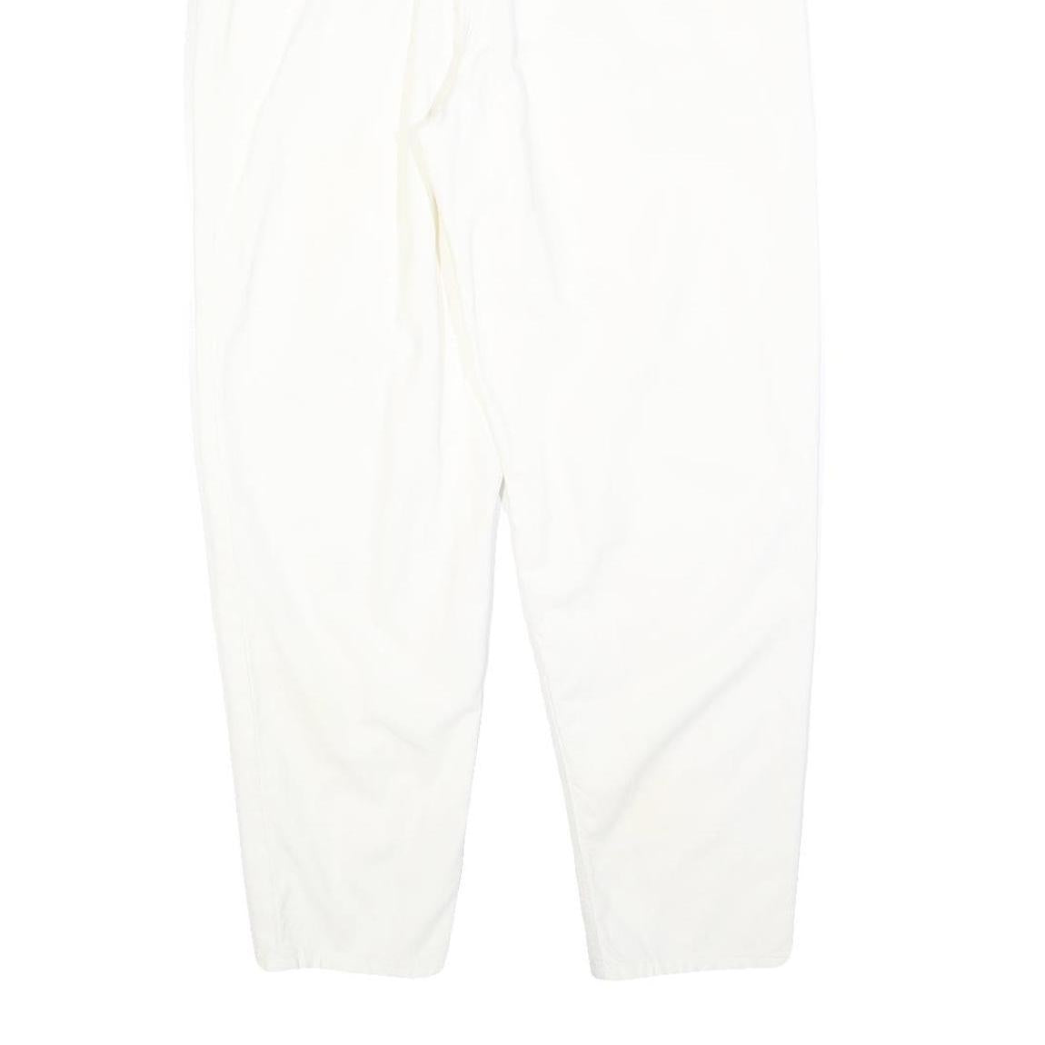 HIS Womens Jeans White Regular Straight Denim W30 L30 Cotton Blend Zip