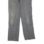 CARHARTT Mens Jeans Grey Regular Straight Denim W31 L32 Workwear Zip Closure