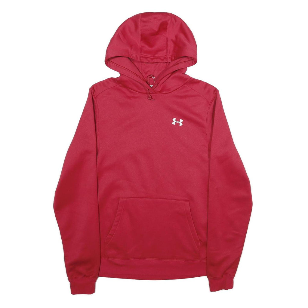 UNDER ARMOUR Mens Red Hoodie S Lightweight Sports Sweatshirt