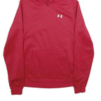 UNDER ARMOUR Mens Red Hoodie S Lightweight Sports Sweatshirt