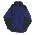 WHITE SIERRA Womens Blue & Black Outdoor Jacket M Polyester Zip Shell Plain