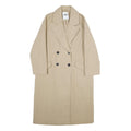 ZARA Womens Beige Classic Jacket XS Plain Button Fastening Elegant Design