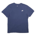 NIKE Mens Blue Graphic T-Shirt M Short Sleeve Crew Neck Casual Cotton