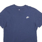 NIKE Mens Blue Graphic T-Shirt M Short Sleeve Crew Neck Casual Cotton