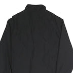 Womens Black Classic Jacket L Polyester Blend Plain Zip Closure Long Sleeve