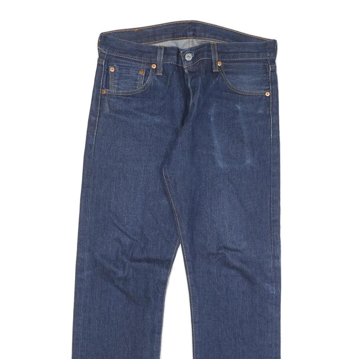LEVI'S 501 Mens Jeans Blue Regular Straight Denim Medium W31 L29 Classic Button