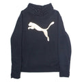 PUMA Womens Sweatshirt Black Roll Neck UK 14