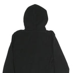 FILA Womens Black Cotton Hoodie S Sherpa Lined Drawstring Hood Pullover