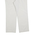 LEE COOPER Mens Cotton Blend White Regular Straight Trousers W36 L30 Classic Zip