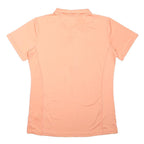 SLAZENGER Womens Peach Plain Short Sleeve Polo Shirt UK 14 Polyester Blend