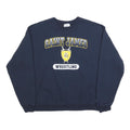 CHAMPION Mens Navy Blue Saint James Wrestling Crew Neck L Sweatshirt