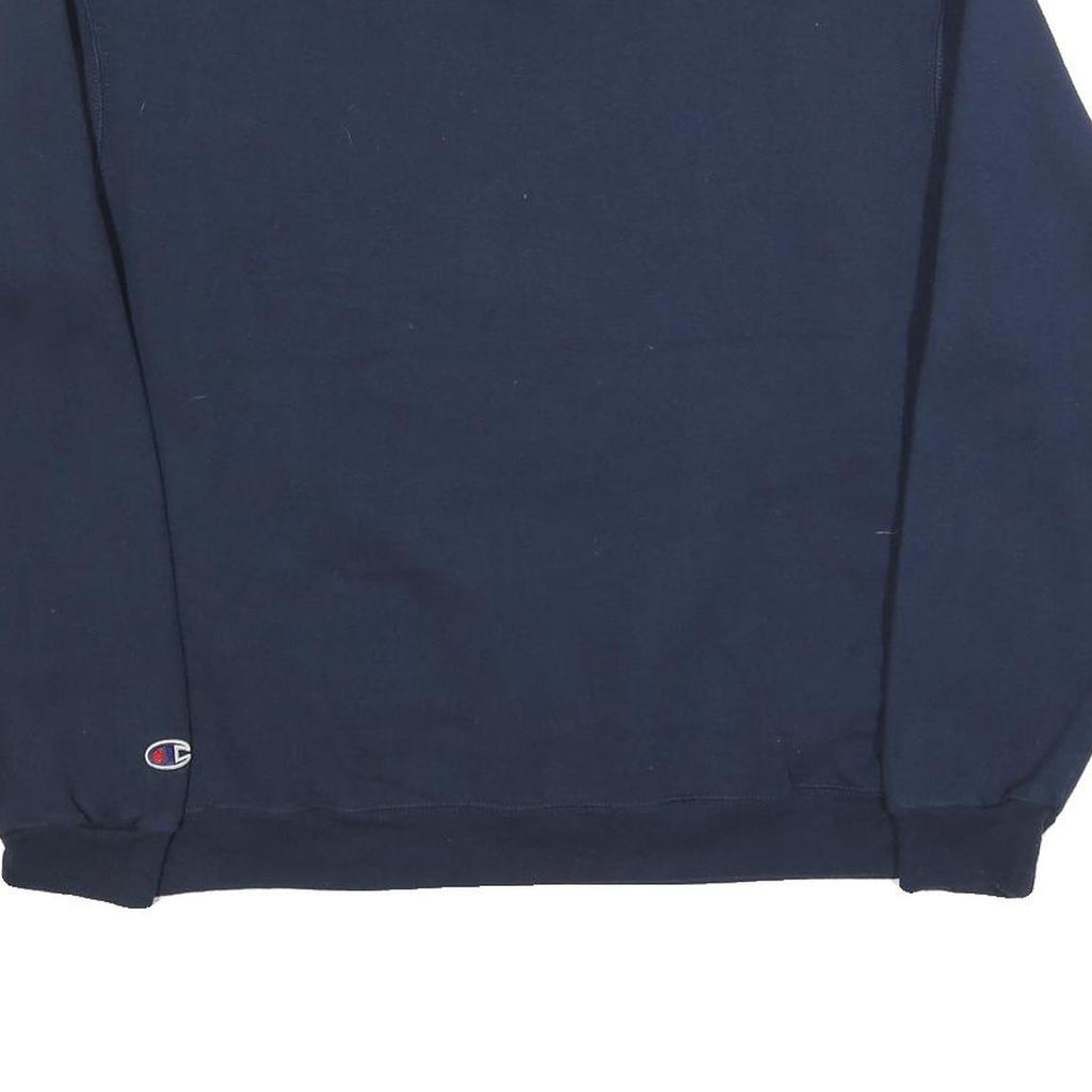 CHAMPION Mens Navy Blue Saint James Wrestling Crew Neck L Sweatshirt