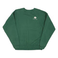 HANES Mens Green Oakstone Crew Neck L Sweatshirt Cotton Blend Casual Pullover