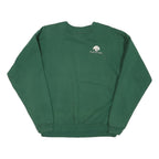 HANES Mens Green Oakstone Crew Neck L Sweatshirt Cotton Blend Casual Pullover