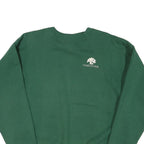HANES Mens Green Oakstone Crew Neck L Sweatshirt Cotton Blend Casual Pullover