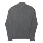 TOMMY HILFIGER Mens Grey Cotton Blend Zip Jacket S Knit Casual Lightweight