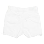 LEVI'S Cut Off 721 High Rise Womens Denim Shorts White S W26