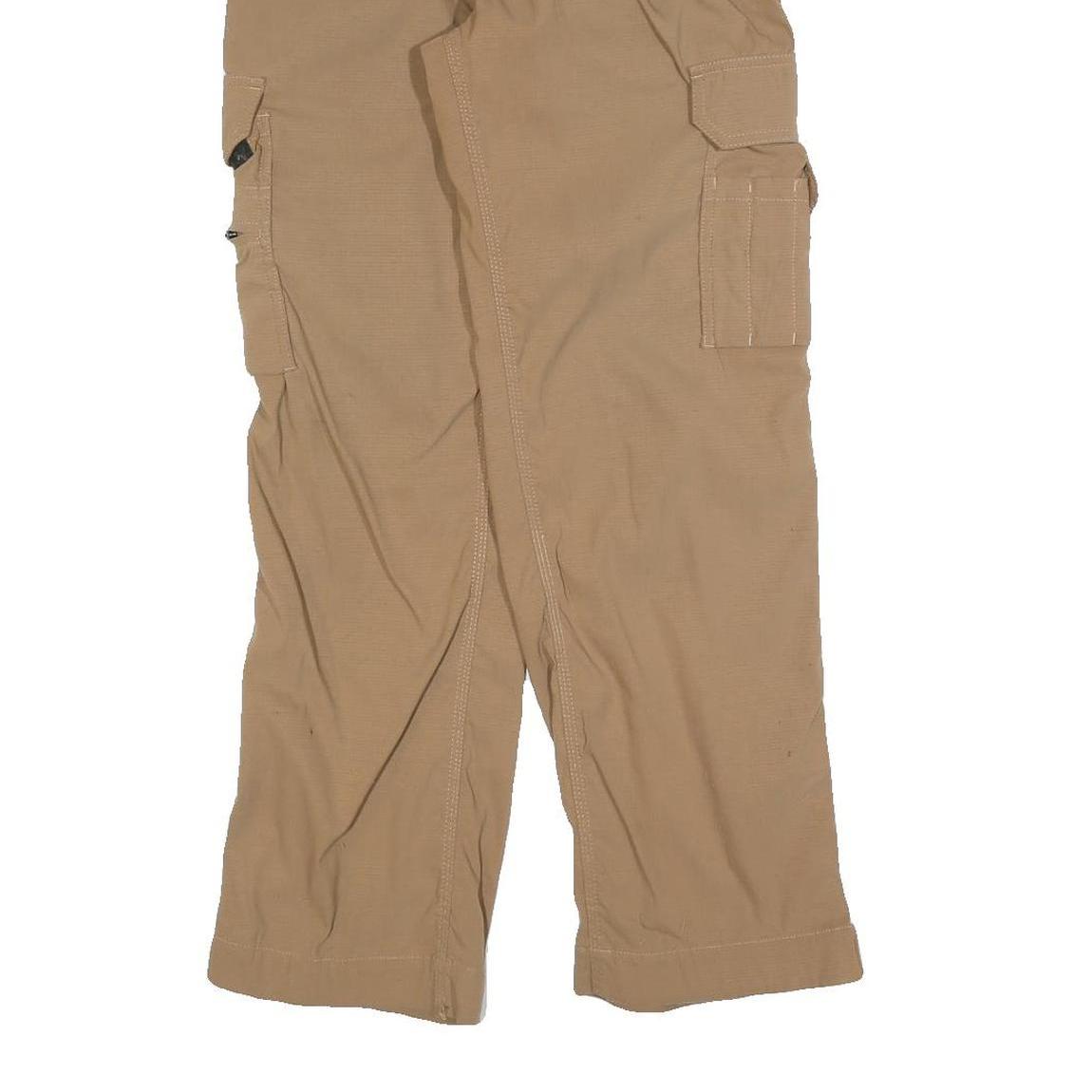 BELTUS Womens Polyester Blend Beige Regular Fit Cargo Trousers W27 L28 Utility